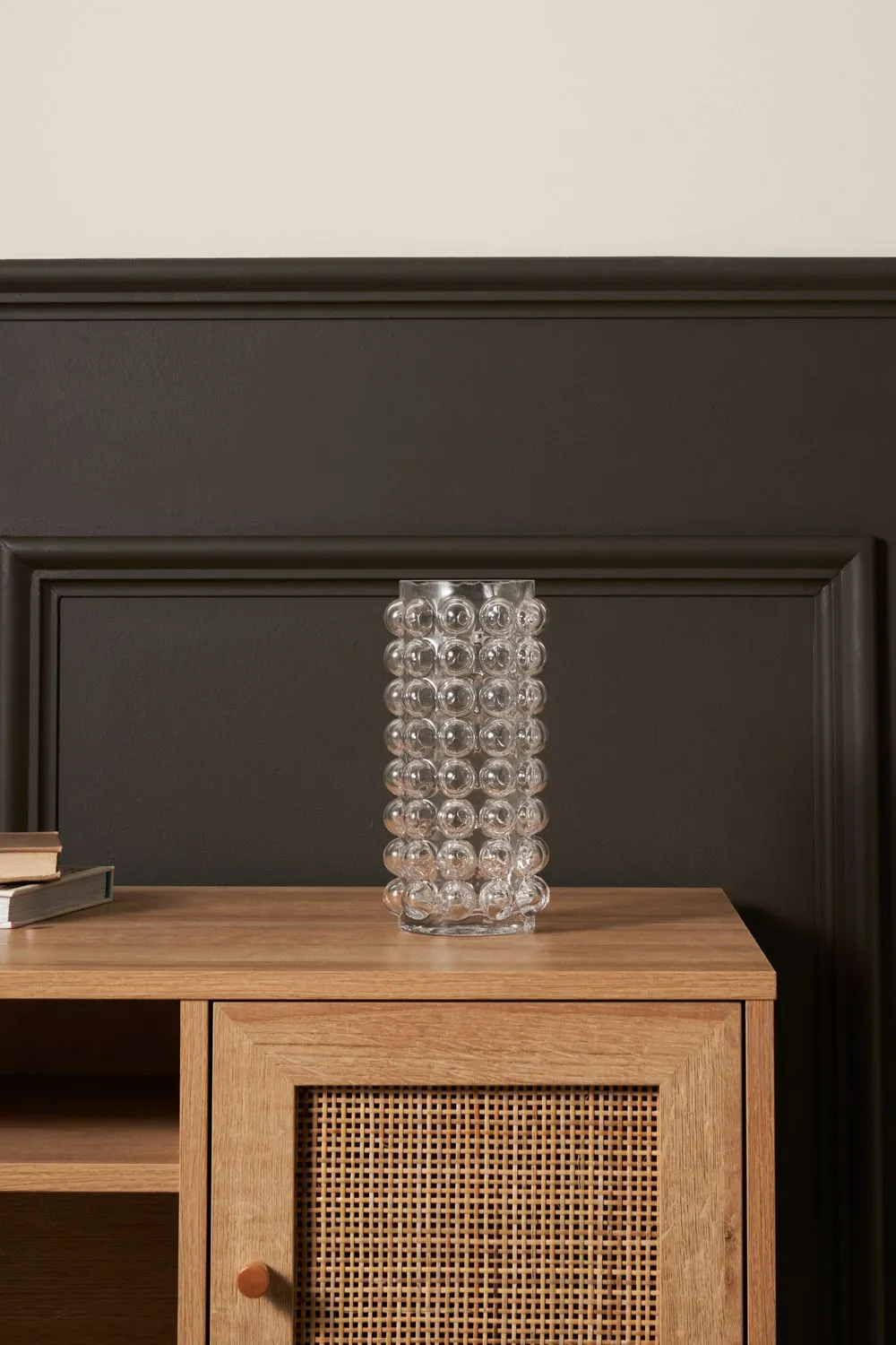 BHS Small Clear Bobble Glass Vase 2