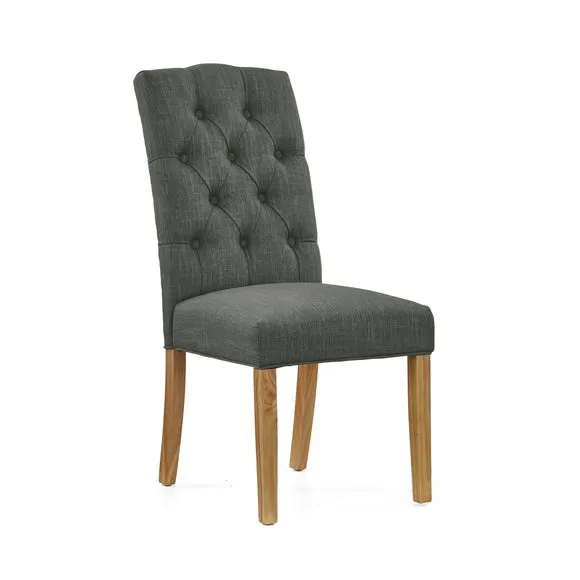 Normandy Set of 2 Chelsea Dining Chairs, Fabric 2