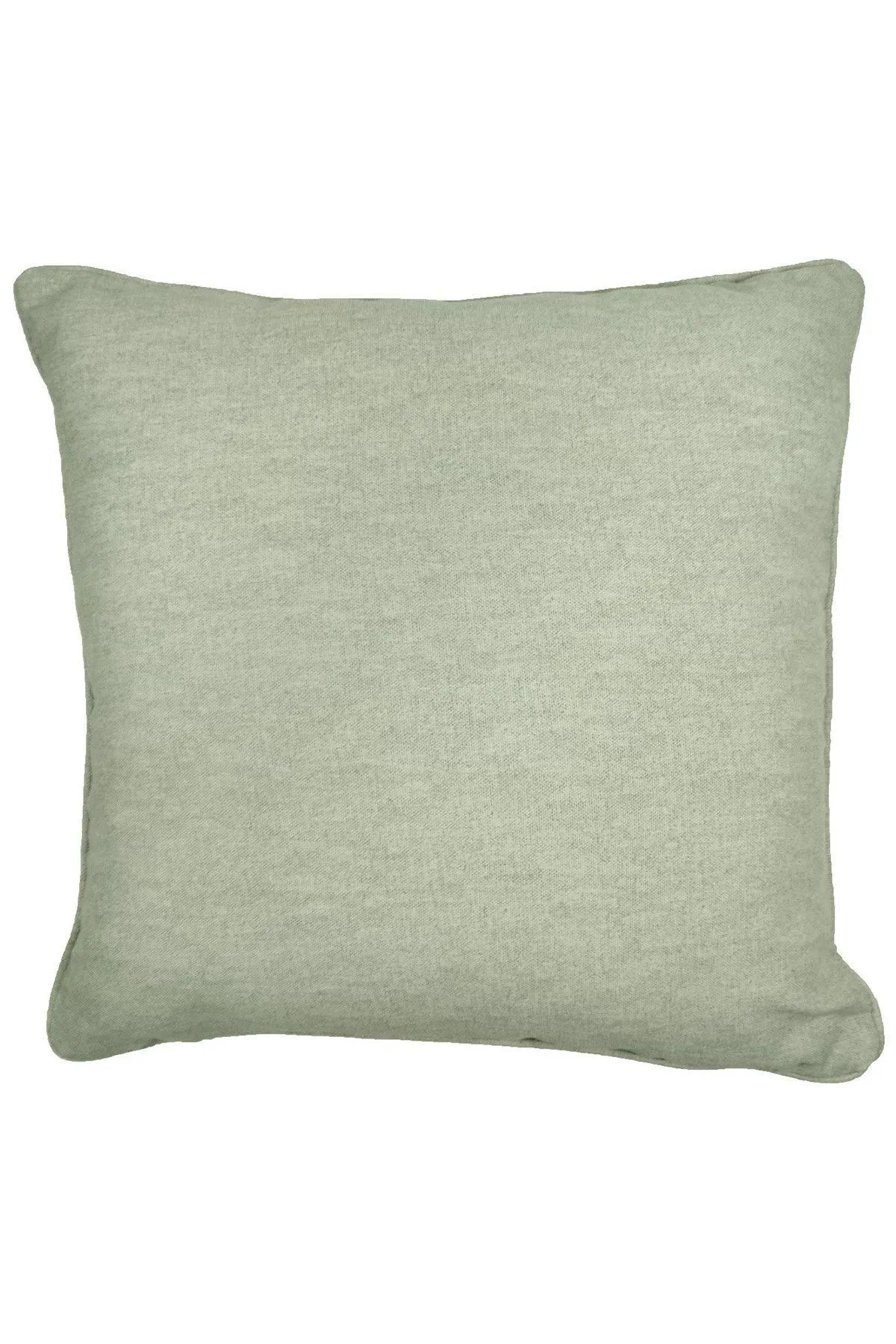 Fusion 'Sorbonne' Luxury Plain Dyed Filled Cushion 100% Cotton in Green 2