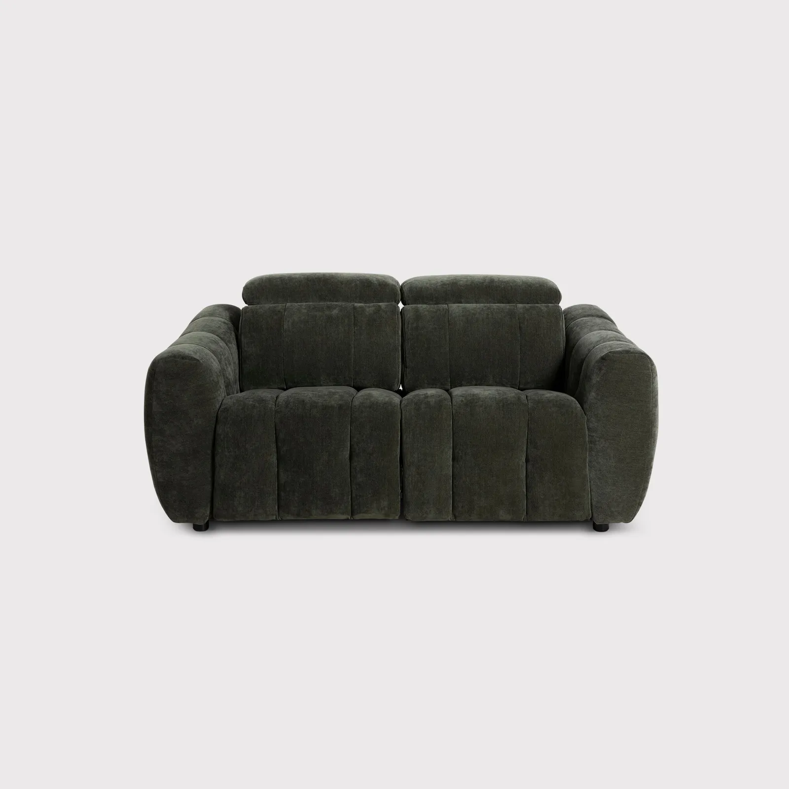 Montgomery 2 Power Seater & Headrest Recliner Sofa, Green Fabric | Barker & Stonehouse 1