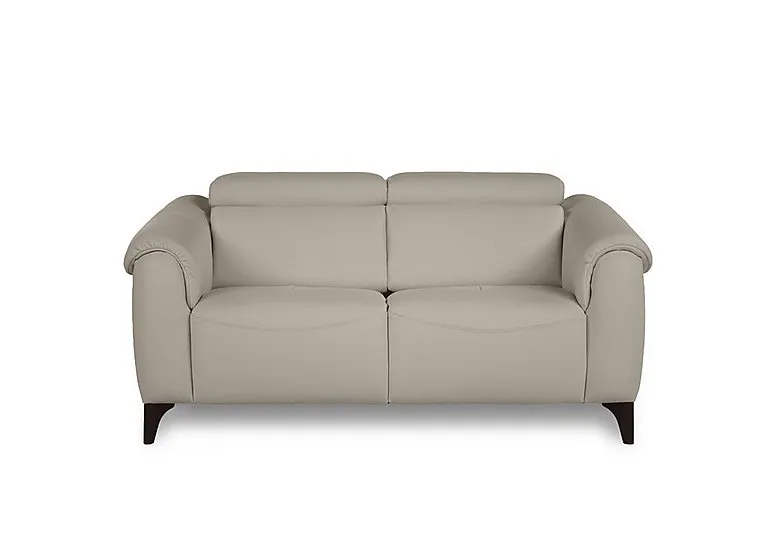 Nicole 2 Seater Leather Recliner Sofa with Headrests and Power Lumbar