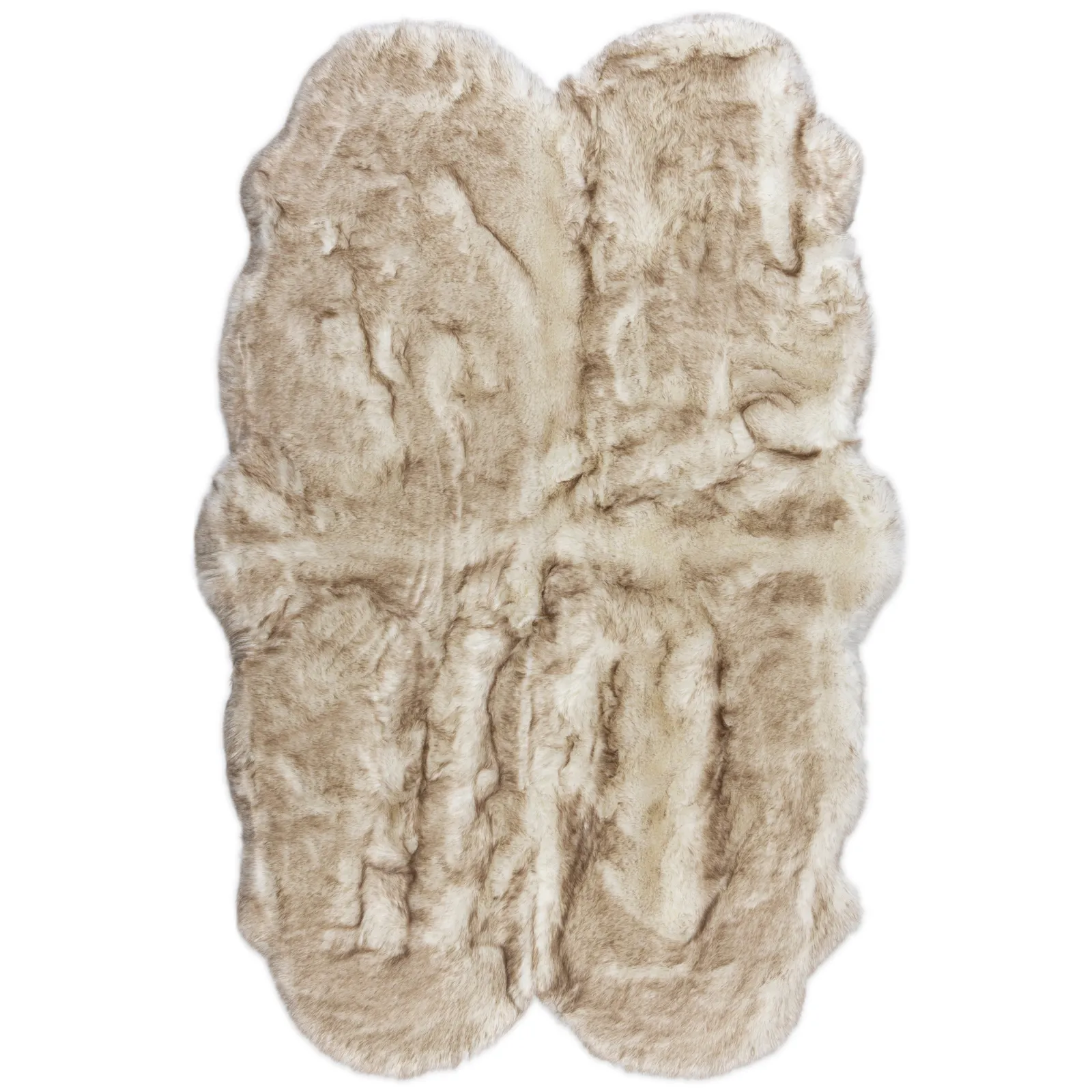 Copenhagen Quad Faux Fur Rug Copenhagen Cream