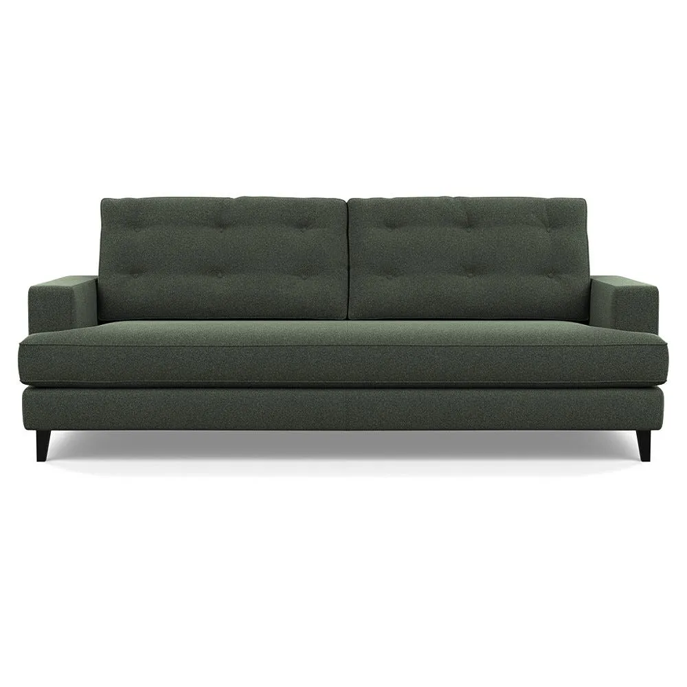 Heal's Mistral 4 Seater Sofa Textured Boucle Fern Black Feet