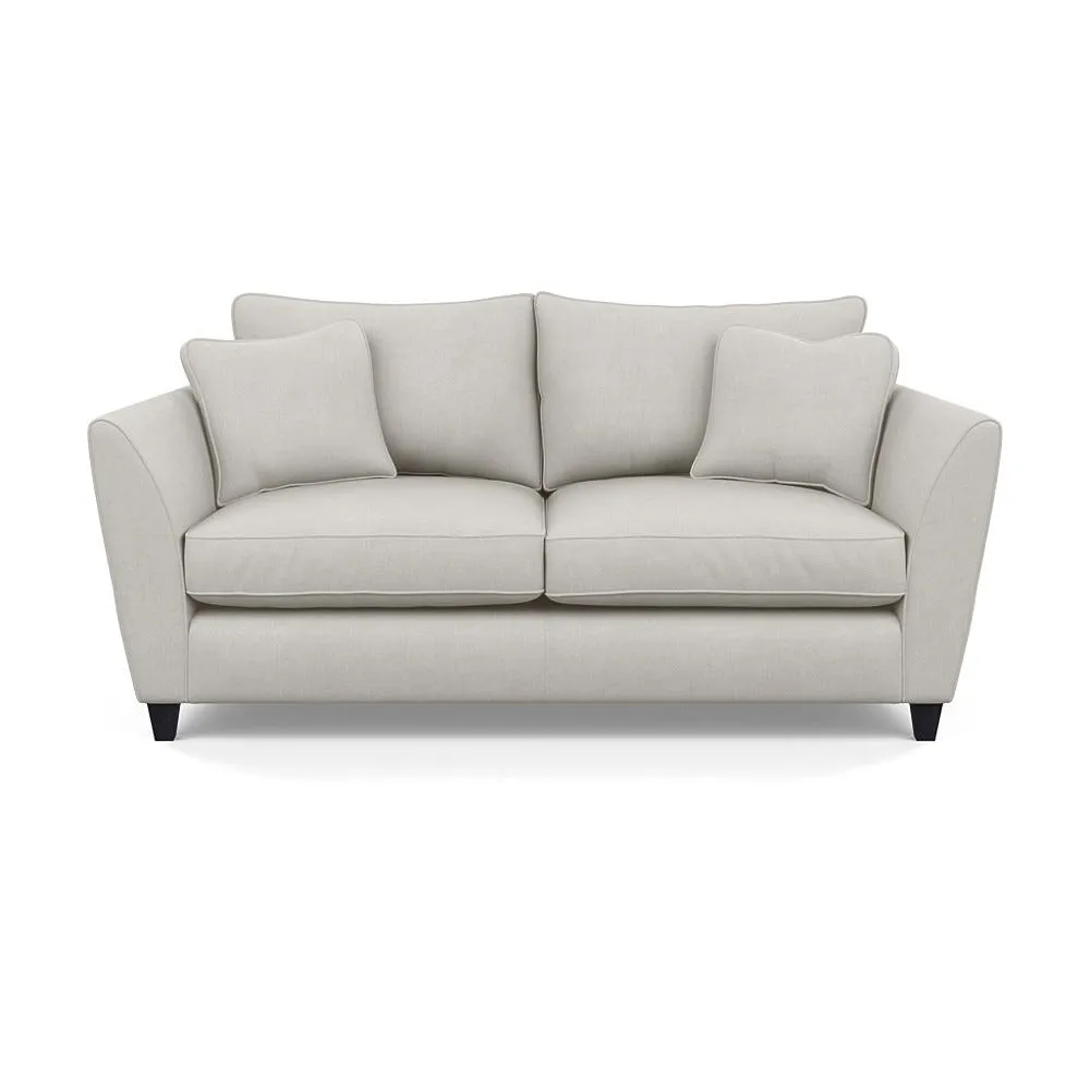 Heal's Torino 3 Seater Sofa Capelo Linen-Cotton Sea Salt Black Feet 1