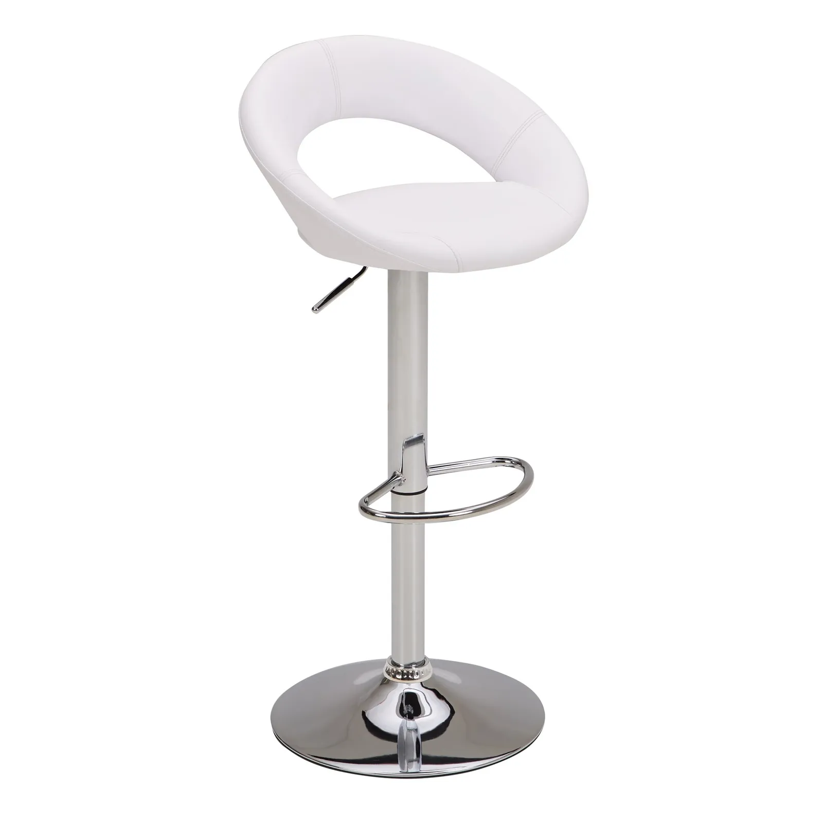 Knox PU Leather Bar Stool White