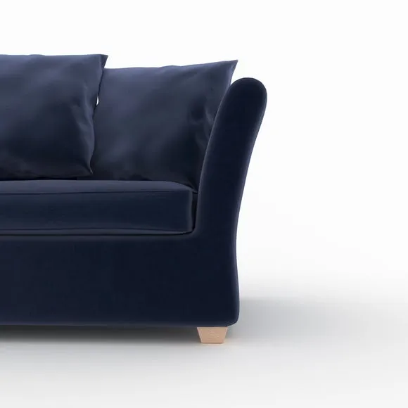 Emmett Velvet 2 Seater Double Sofa Bed 3