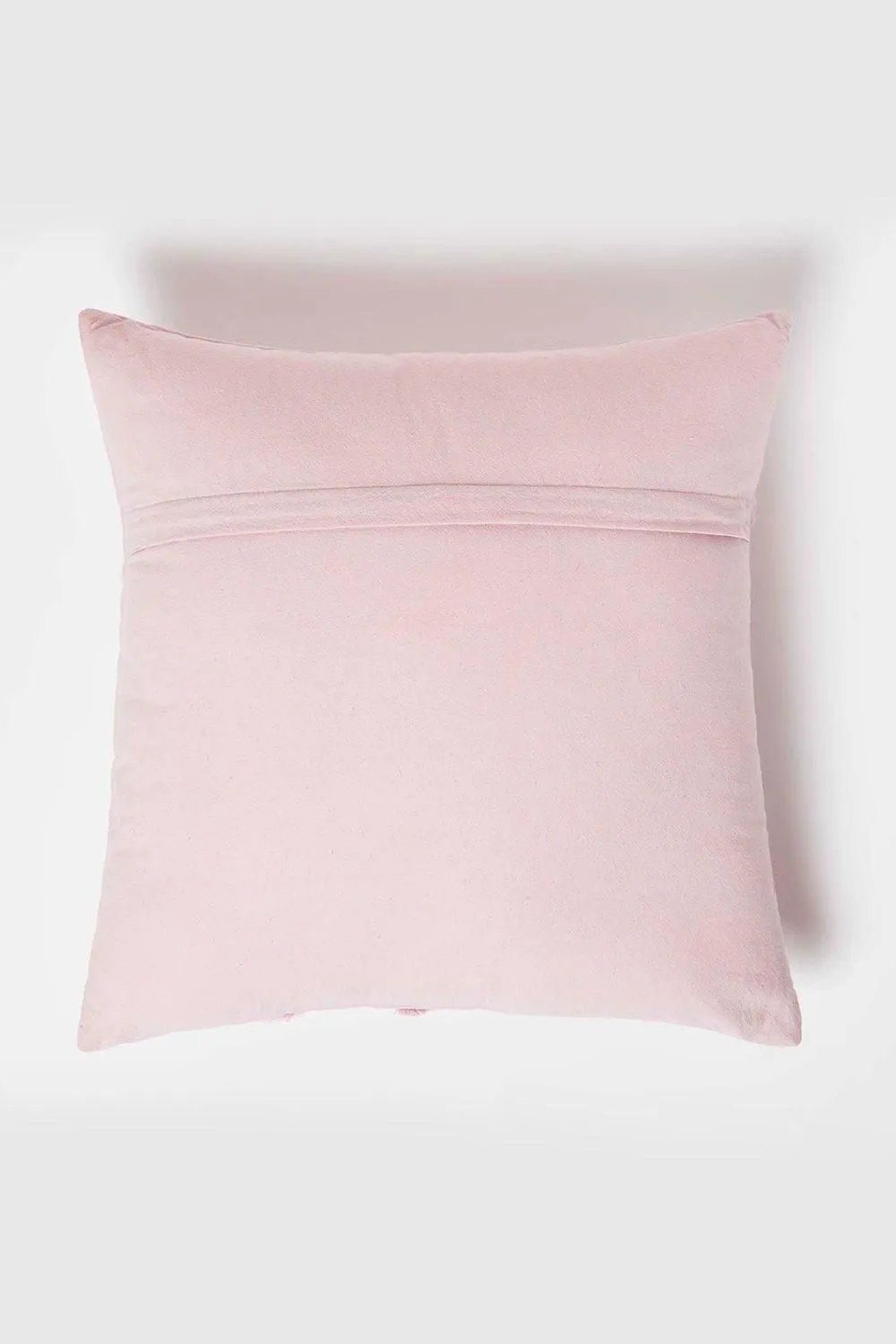 Homescapes Floral Daisy Tufted Cotton Cushion in Lilac 3