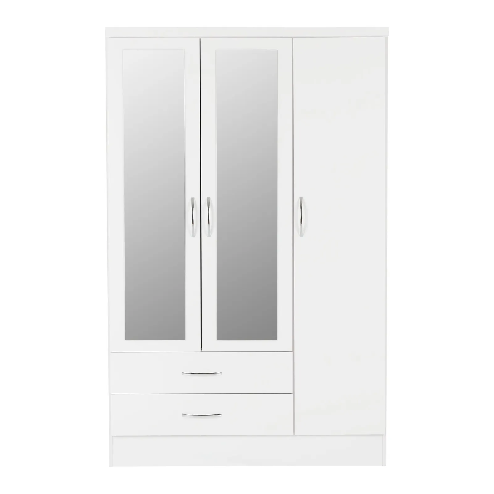 Nevada Triple 2 Drawer Wardrobe, Mirrored