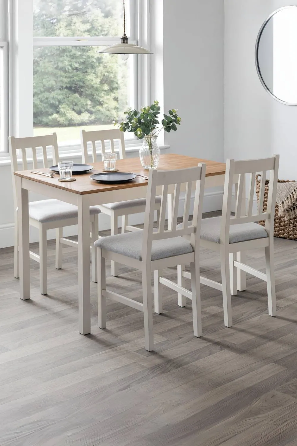 Julian Bowen Coxmoor Dining Chair (Set of 2) in Ivory 2