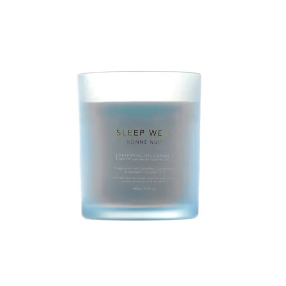 Upper Canada Aroma Home Sleep Well Mandarin, Lavender and Sandlewood Glass Candle 2