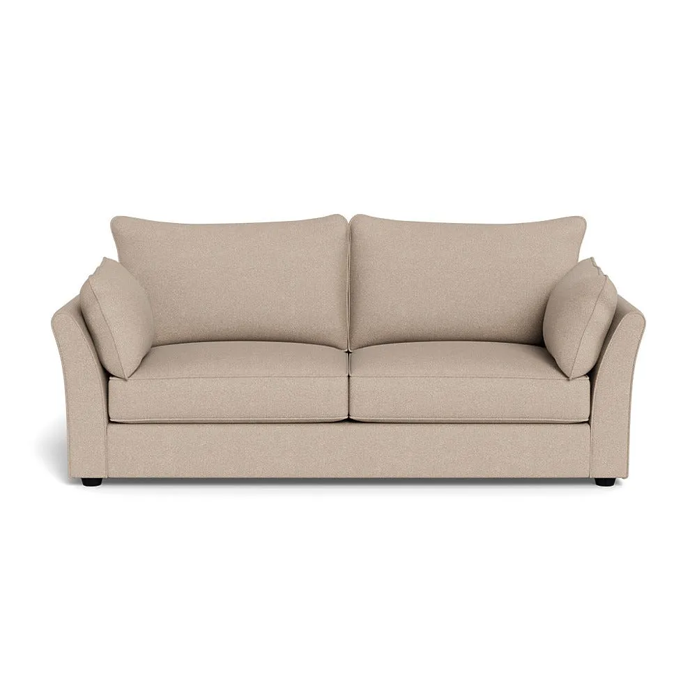 Heal's Tailor 4 Seater Sofa Boucle Tweed Pearl Black Feet 1
