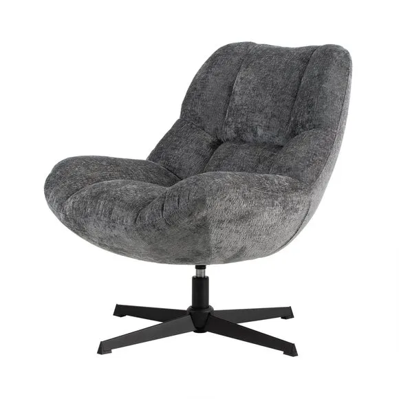 Silverdale Textured Fabric Swivel Chair 2