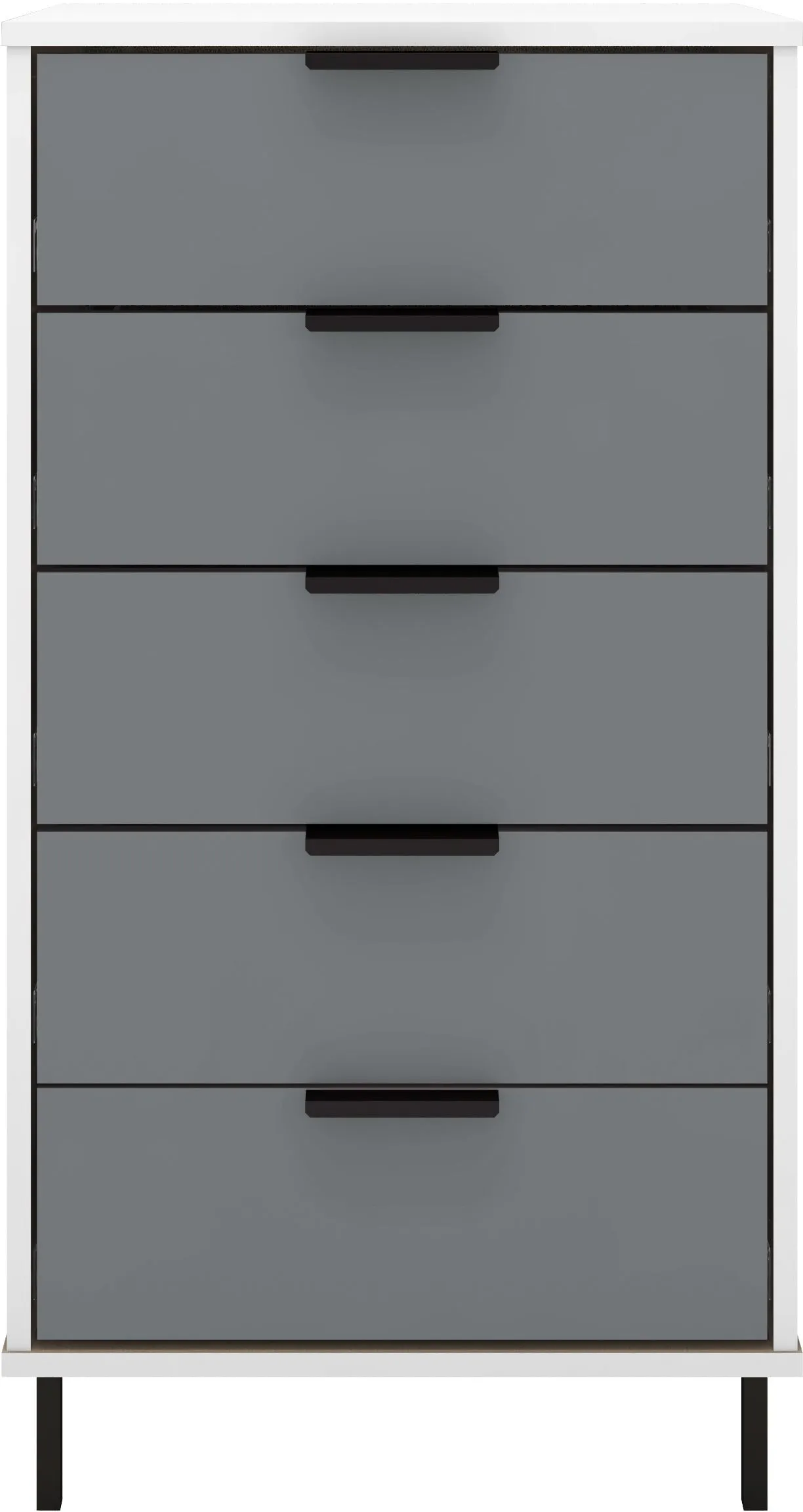 Seconique Madrid 5 Drawer Chest in Grey 4