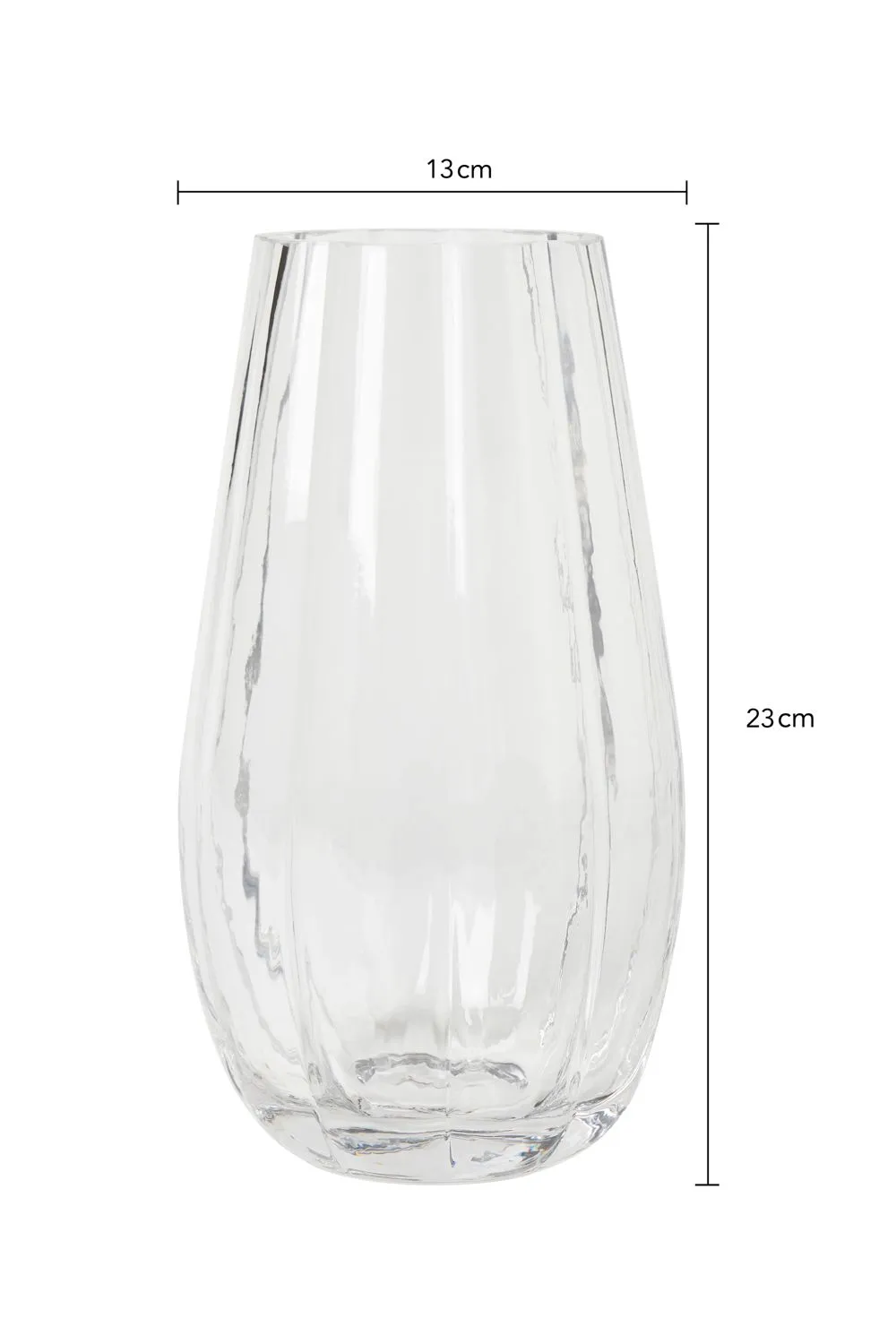 BHS Tulip Glass Vase in Clear 4