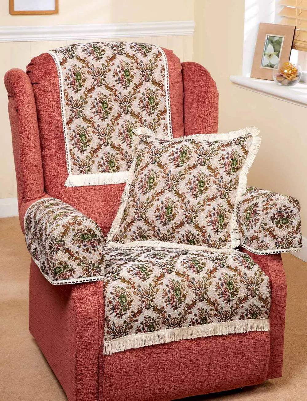 Chums Trellis Tapestry Cushion Cover Pair