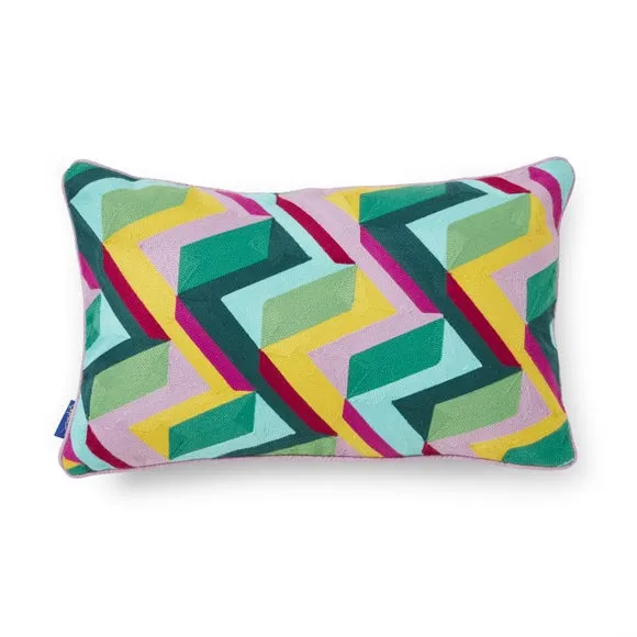 Sophie Robinson Zig Zag Cotton Rectangle Cushion 3