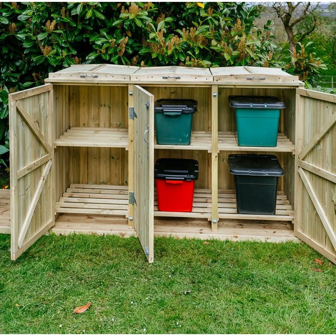 Buttercup Farm Shireburn 6 Box Store - Timber - Fits 6 x Boxes in Brown