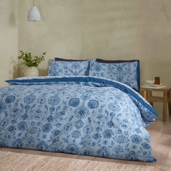 Catherine Lansfield Zoukara Polycotton Duvet Cover & Pillowcase Set 3