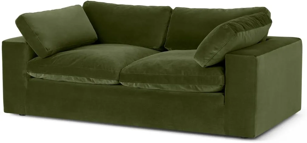 Samona 2.5 Seater Sofa, Pistachio Green Velvet