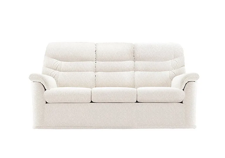 Malvern 3 Cushion 3 Seater Fabric Sofa - No Recliner - Rush Cream