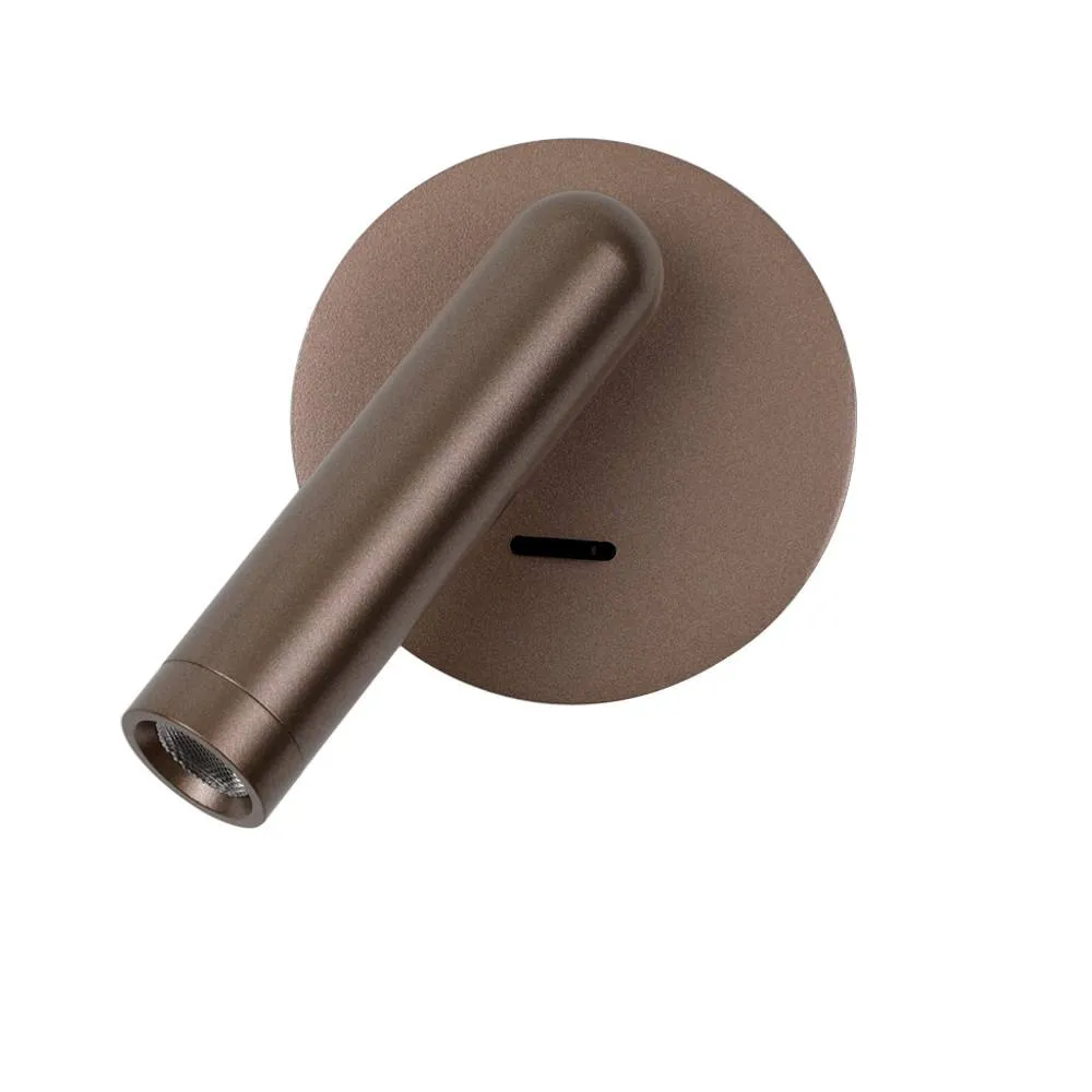 Netlighting Carda Reading Wall Light Coffee 3000K Warm White in Brown 2