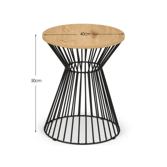 Jersey Round Wire Lamp Table 6