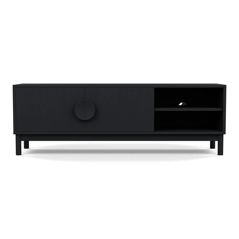 Heal's Tinta AV Unit Black Stain Frame Black Stain Doors 1