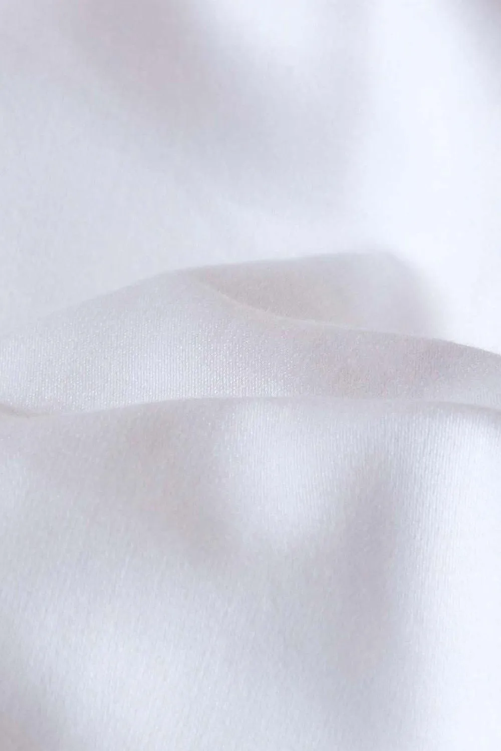 Homescapes Sateen Cotton Cot Bed Duvet Cover Set 400 Thread Count in White 3