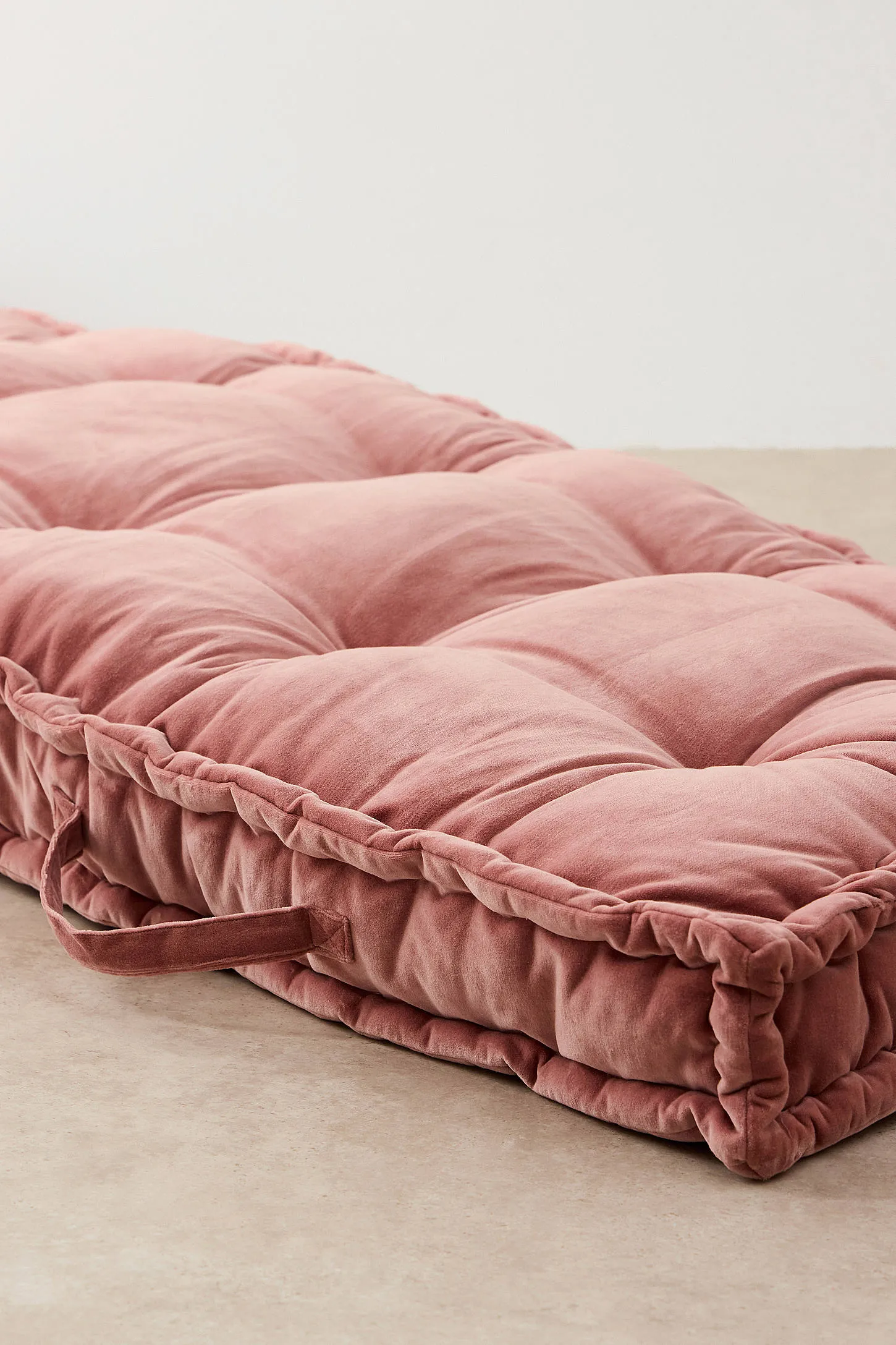 Rohini Blush Velvet Daybed Cushion - Blush 3