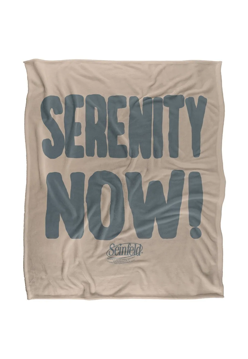 Warner Brothers Seinfeld 152x127cm The Serenity Silky Touch Super Soft Throw Blanket in White