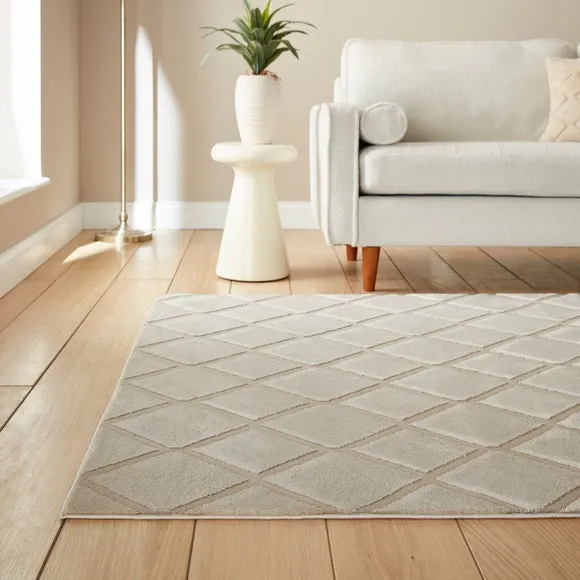 Catherine Lansfield Cosy Diamond Rug 6