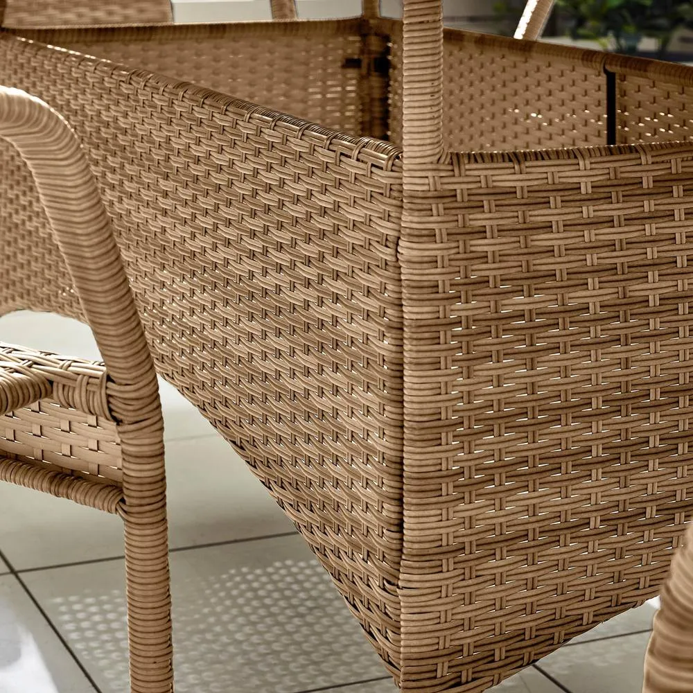 FurnitureboxUK Antigua 6 Seater Rattan Outdoor Garden Dining Set, PE Rattan, 6 Seat Garden Table & Chair Set, Weather Resistant in Beige 5
