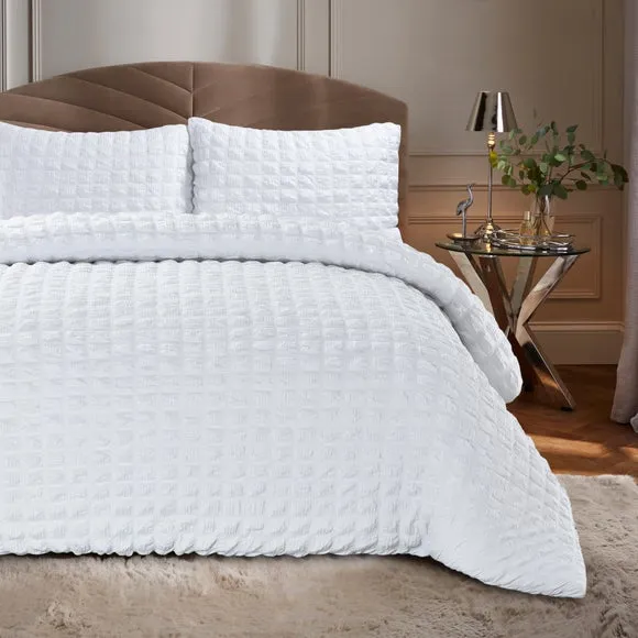 Seersucker Quilt Cover & Pillowcase Set