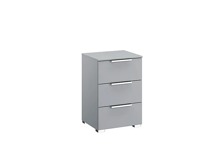 Formes Decor 3 Drawer Bedside Chest - Silk Grey