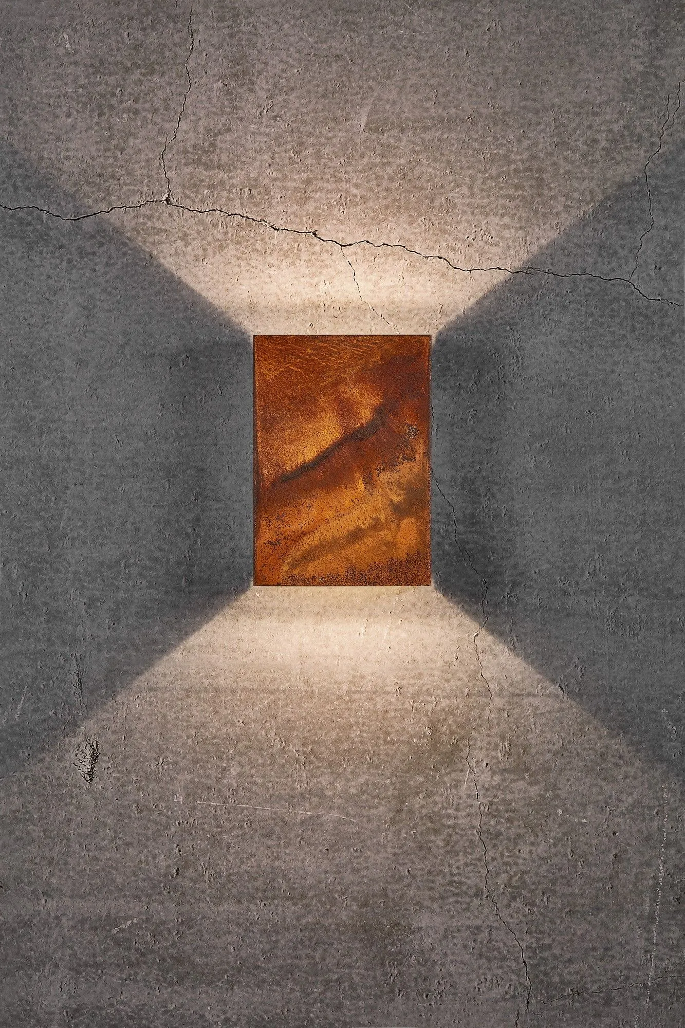 Nordlux Fold Outdoor Wall Light Corten Corten Garden LED IP54 3000k Mains in Brown 6