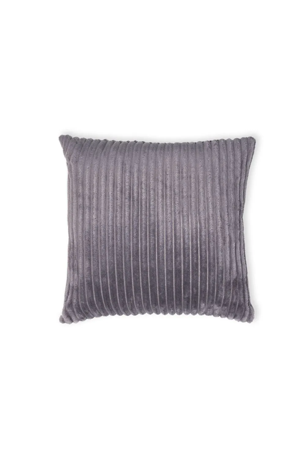 BHS Luxury Ribbon Velvet Cushion in Grey 2