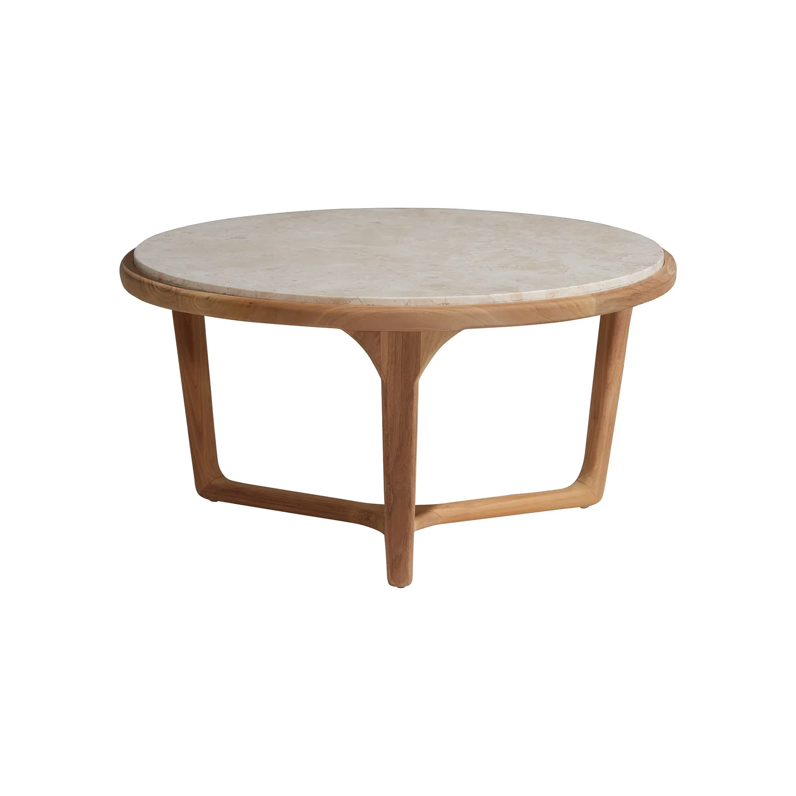 Terza Coffee Table, Round, Teak Wood | Barker & Stonehouse 4