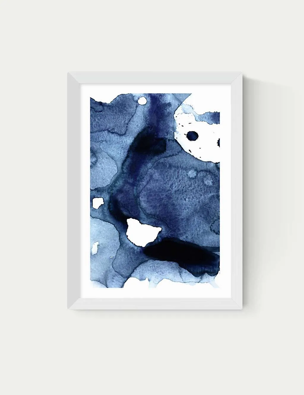 East End Prints Ink Framed Art Print White