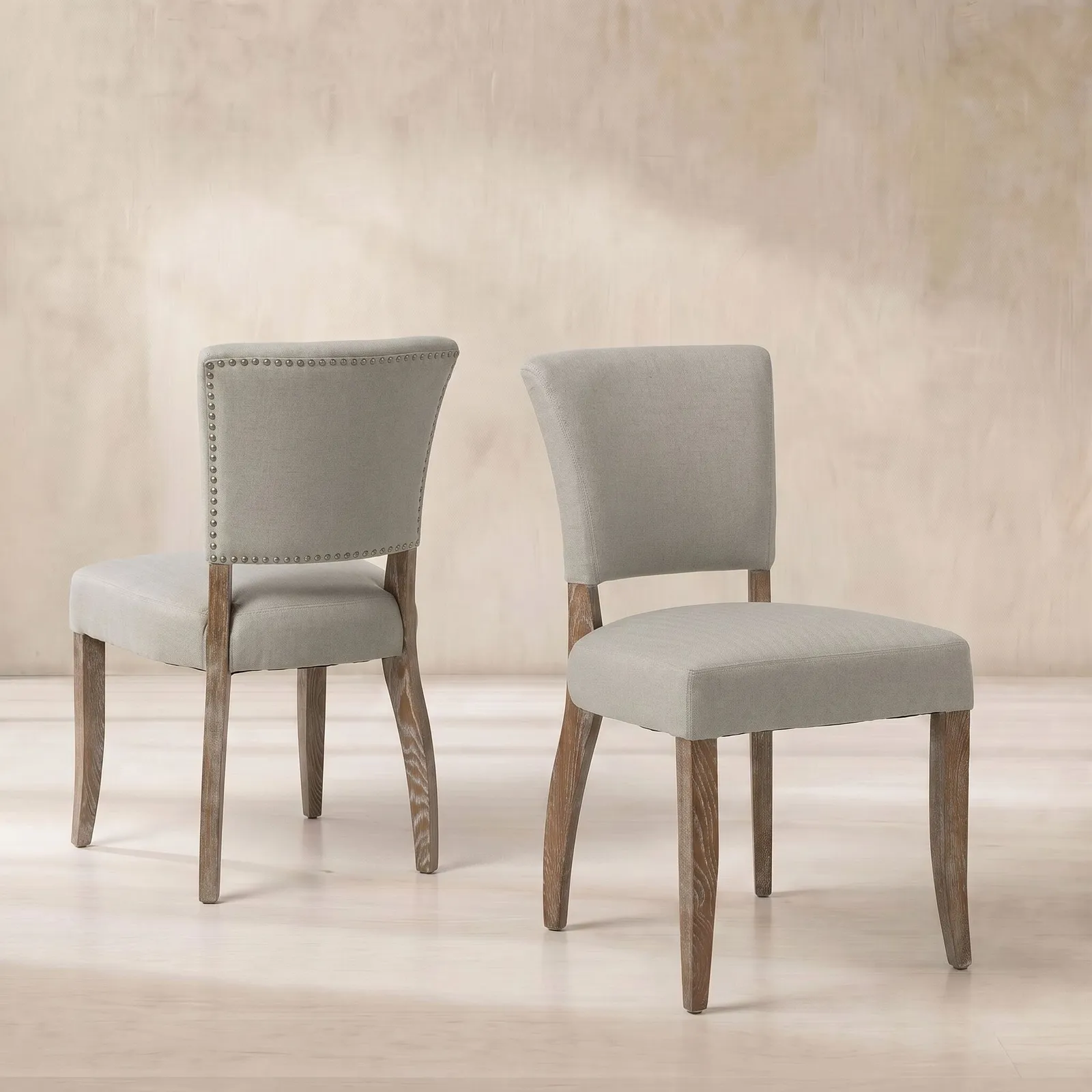 Otto Dining Chair, Neutral Fabric | Barker & Stonehouse