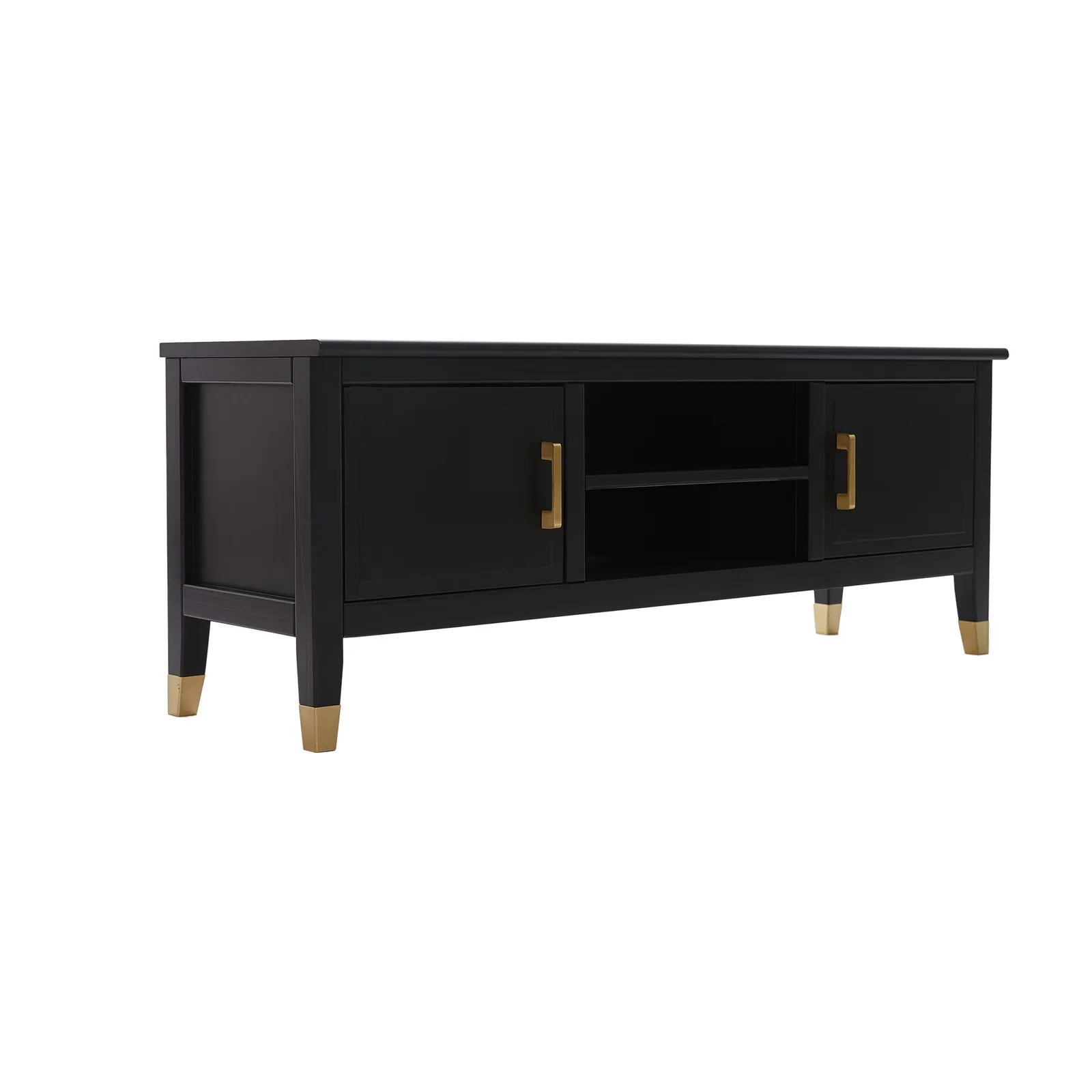 Cabinet Bits Palazzi 2 Door TV Unit H45 W120 D35cm in Black