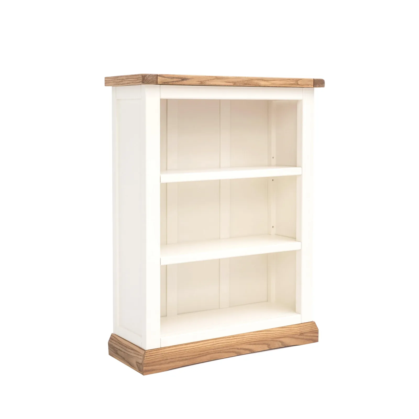 Cabinet Bits Bookcase with Plinth 90x70x25cm in Off-White 2