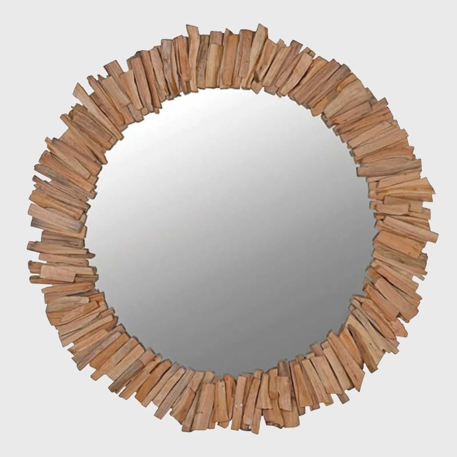 Driftwood Mirror, Round, Neutral | Barker & Stonehouse
