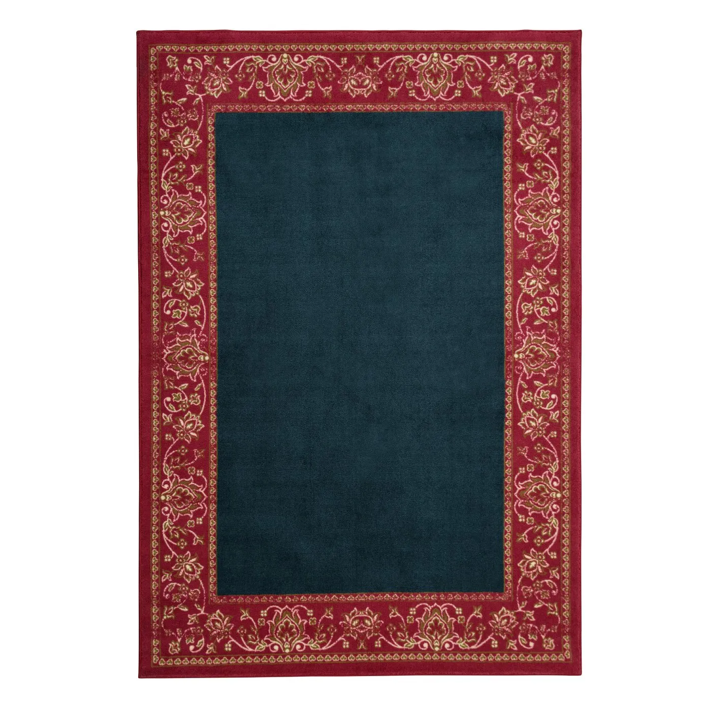 Argos Home Traditonal Border Cut Pile Rug - 120x170cm - Navy