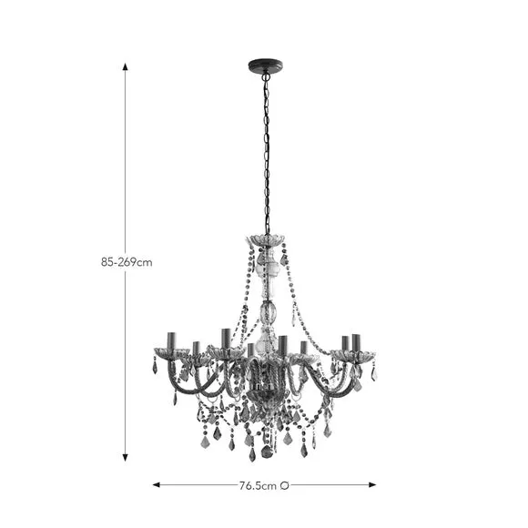 Sophie Robinson 8 Light Adjustable Chandelier 6