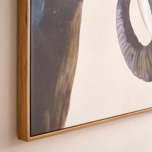 Pastel Elephant Framed Canvas 2