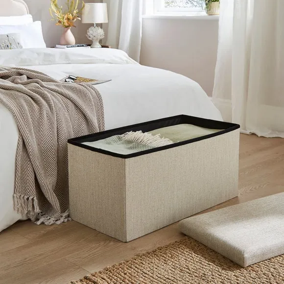 Herringbone Rectangle Ottoman 2