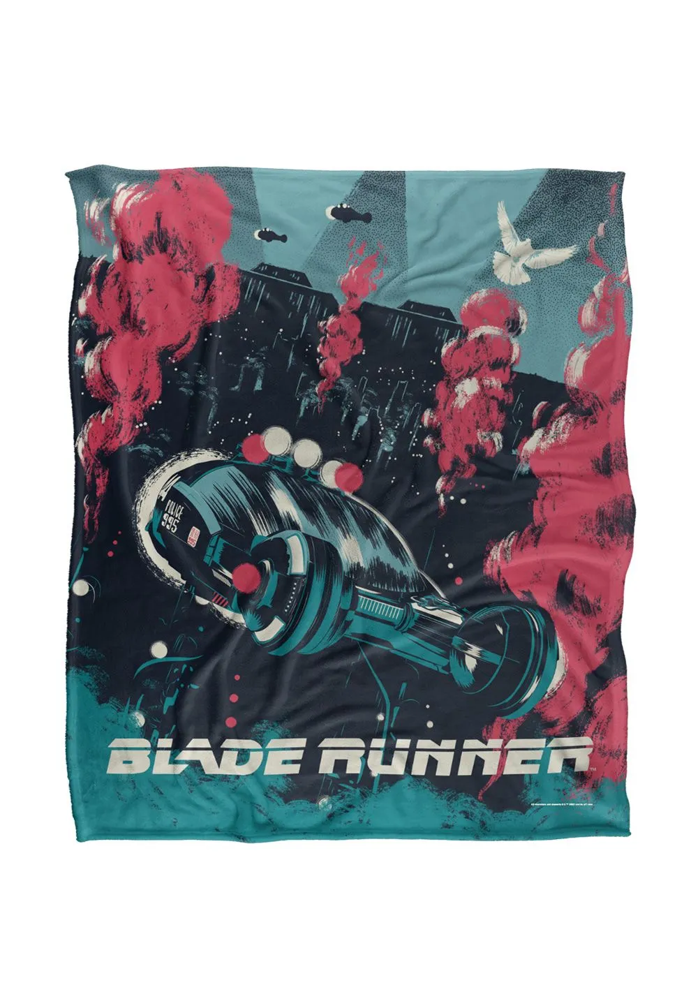 Warner Bros. Blade Runner Skinner Silky Touch Super Soft Throw Blanket 152 X 127 cm in White
