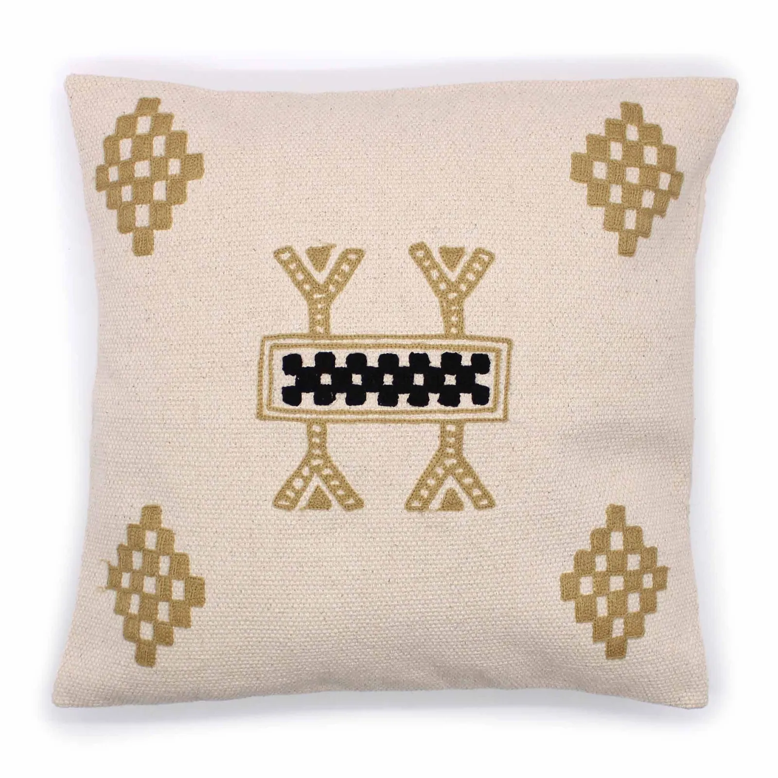 KDMD Classic Cushion Cover - Berber Design - 45x45cm in Cream