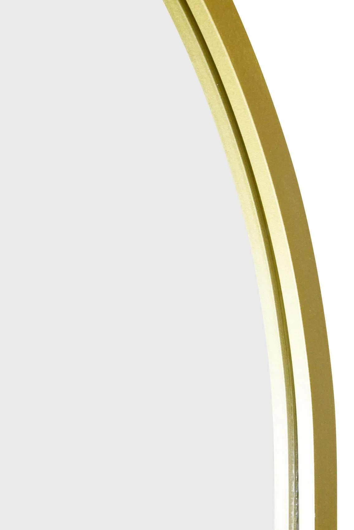 MirrorOutlet The Arcus Gold Framed Arched Leaner/Wall Mirror 63" X 31" (160CM X 80CM) 5