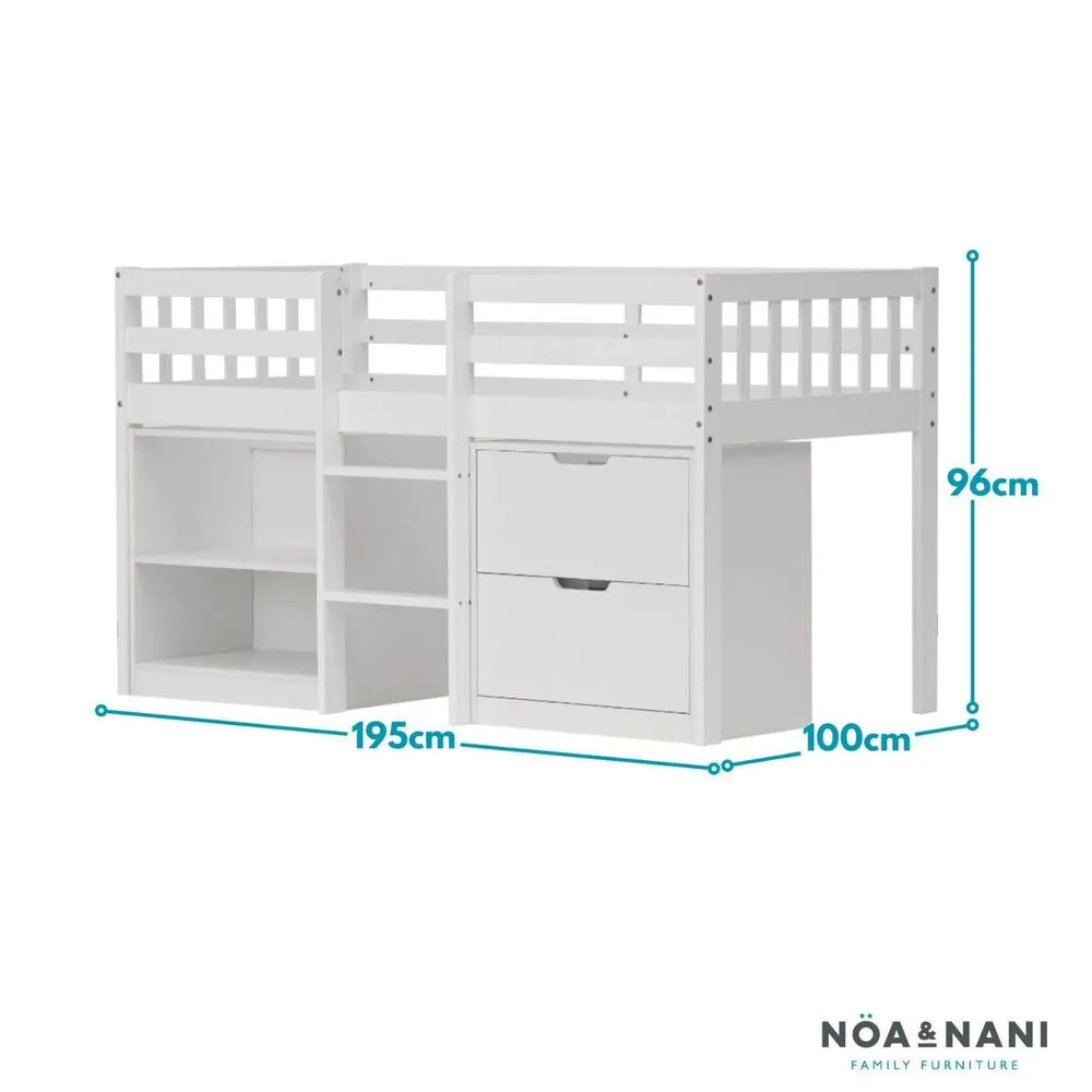 Nöa and Nani Mira Sleepstation Single Cabin Bed in White 5